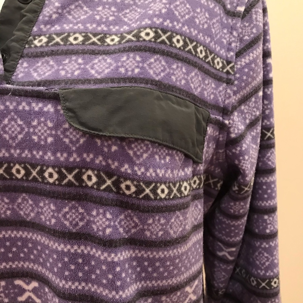 Jachs Cabin Fleece Pullover Sweater Womens Size Large Lavender Grey Outerwear - Picture 7 of 15